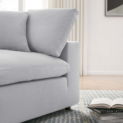 Commix 3 Piece Down Filled Overstuffed Sectional Sofa Set by Furniture for America