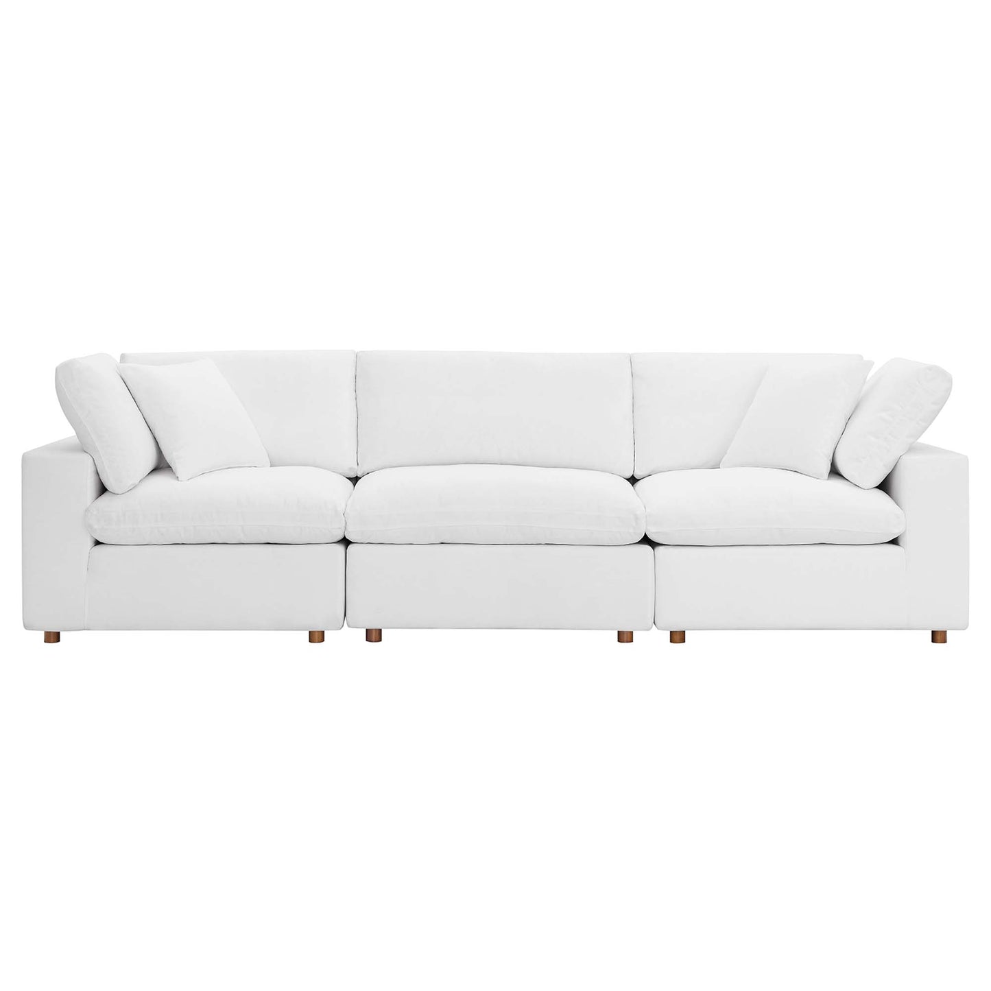 Commix 3 Piece Down Filled Overstuffed Sectional Sofa Set by Furniture for America