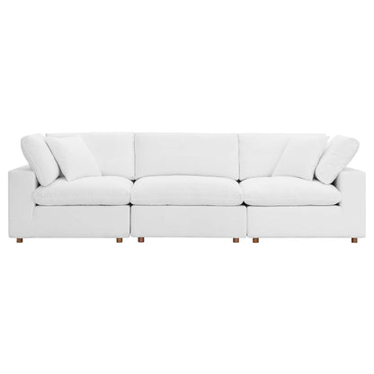 Commix 3 Piece Down Filled Overstuffed Sectional Sofa Set by Furniture for America