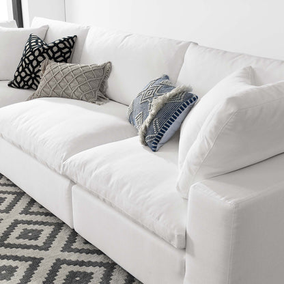 Commix 3 Piece Down Filled Overstuffed Sectional Sofa Set by Furniture for America