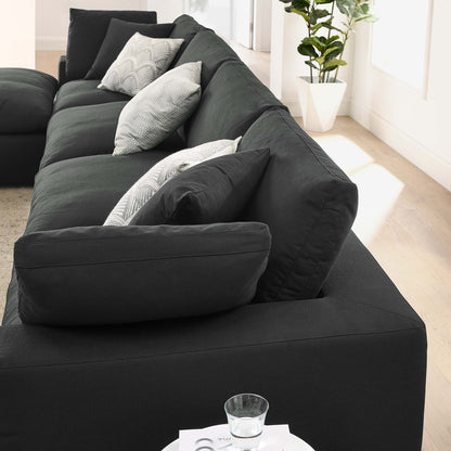 Commix 5 Piece Down Filled Overstuffed Sectional Sofa Set by Furniture for America