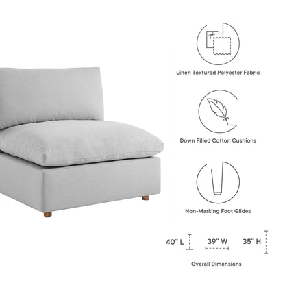 Commix 5 Piece Down Filled Overstuffed Sectional Sofa Set by Furniture for America