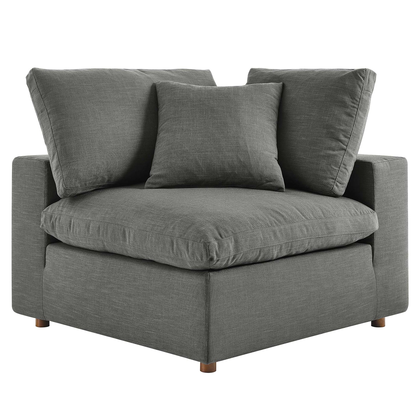 Commix 5 Piece Down Filled Overstuffed Sectional Sofa by Furniture for America