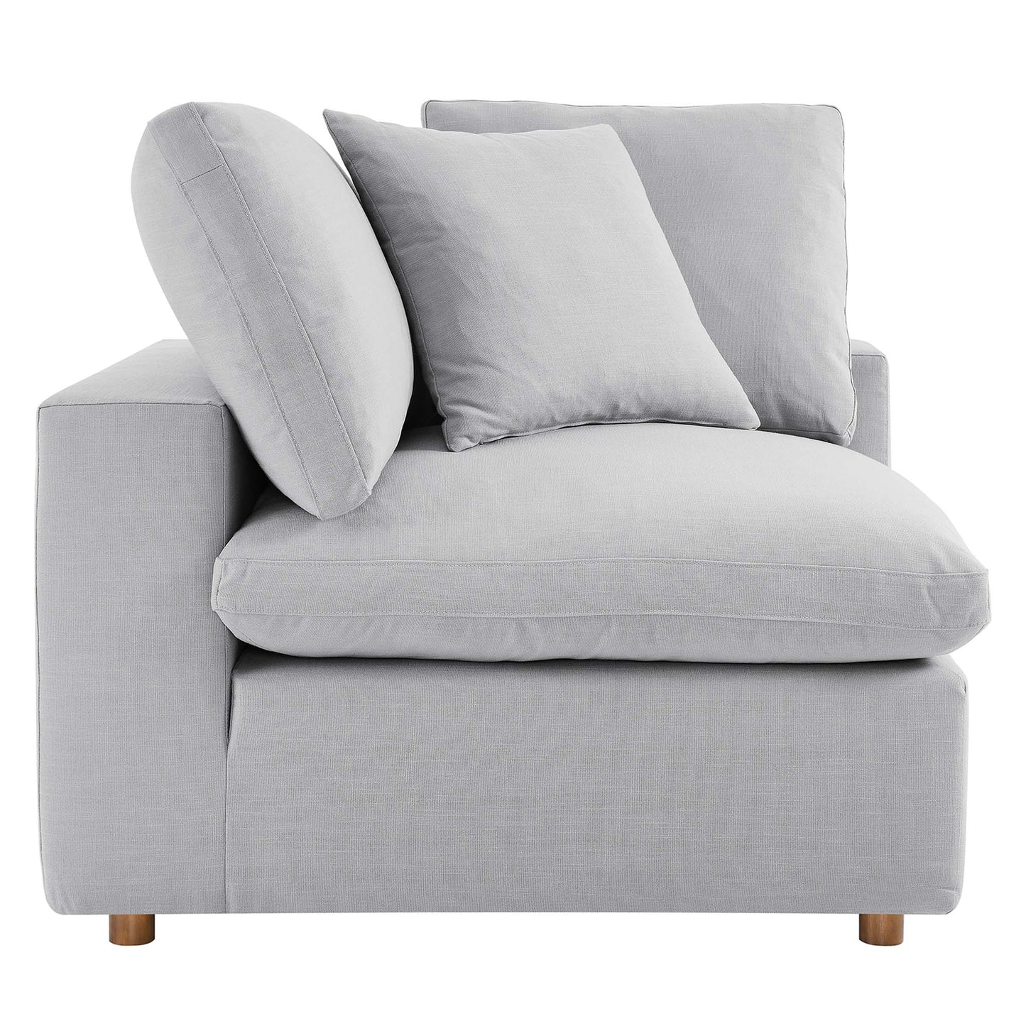 Commix 5 Piece Down Filled Overstuffed Sectional Sofa by Furniture for America