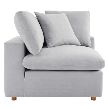 Commix 5 Piece Down Filled Overstuffed Sectional Sofa by Furniture for America