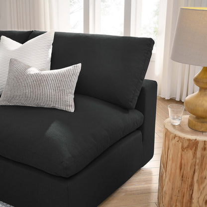 Commix 5-Piece Down Filled Overstuffed Armless Sectional Sofa by Furniture for America