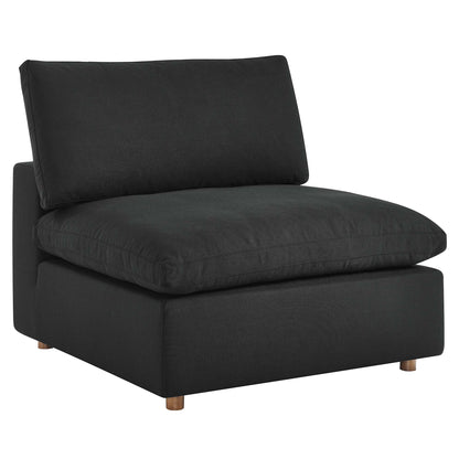 Commix 5-Piece Down Filled Overstuffed Armless Sectional Sofa by Furniture for America