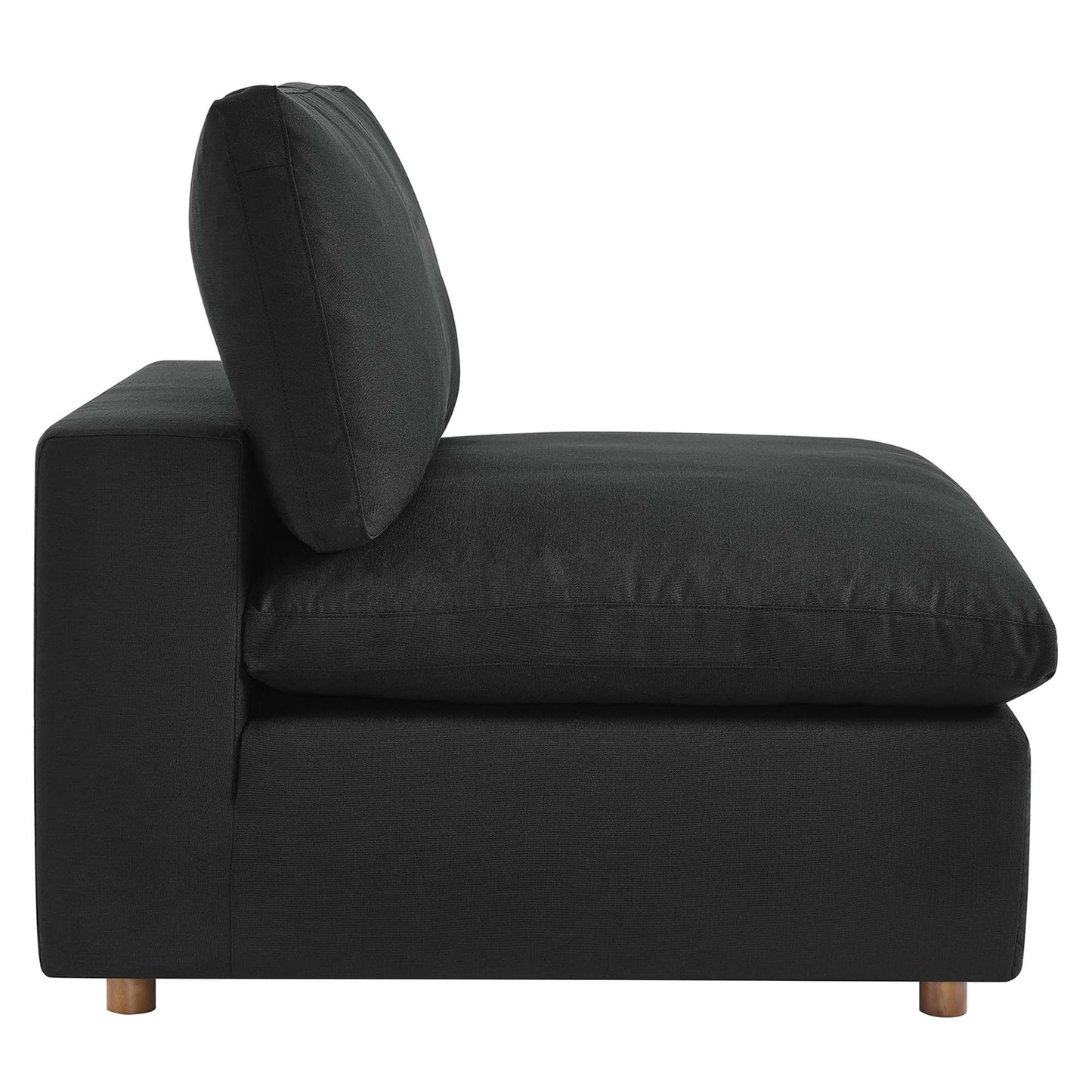 Commix 5-Piece Down Filled Overstuffed Armless Sectional Sofa by Furniture for America