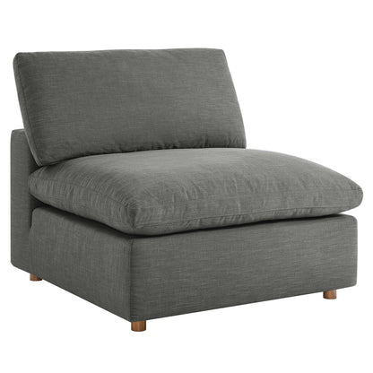 Commix 5-Piece Down Filled Overstuffed Armless Sectional Sofa by Furniture for America