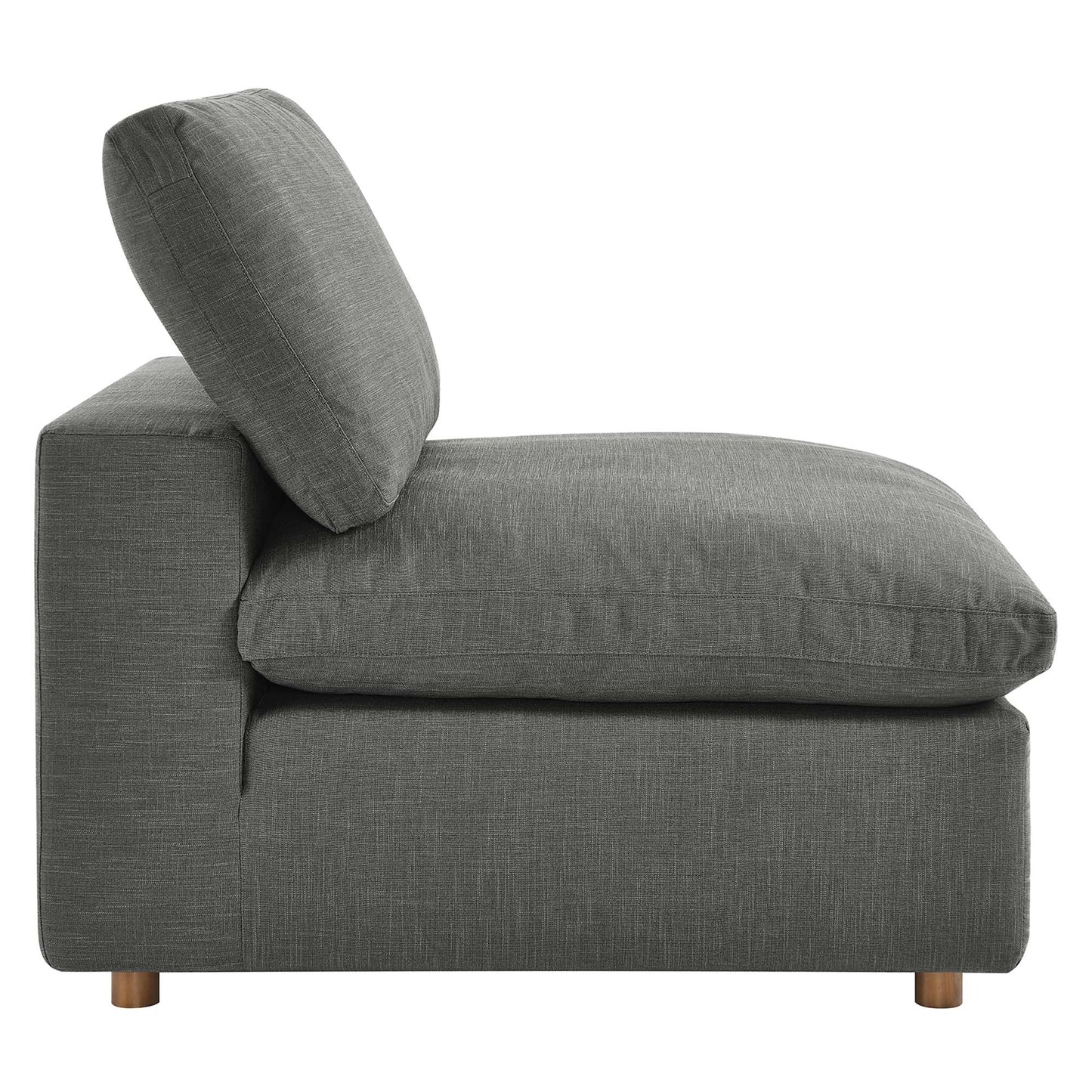 Commix 5-Piece Down Filled Overstuffed Armless Sectional Sofa by Furniture for America