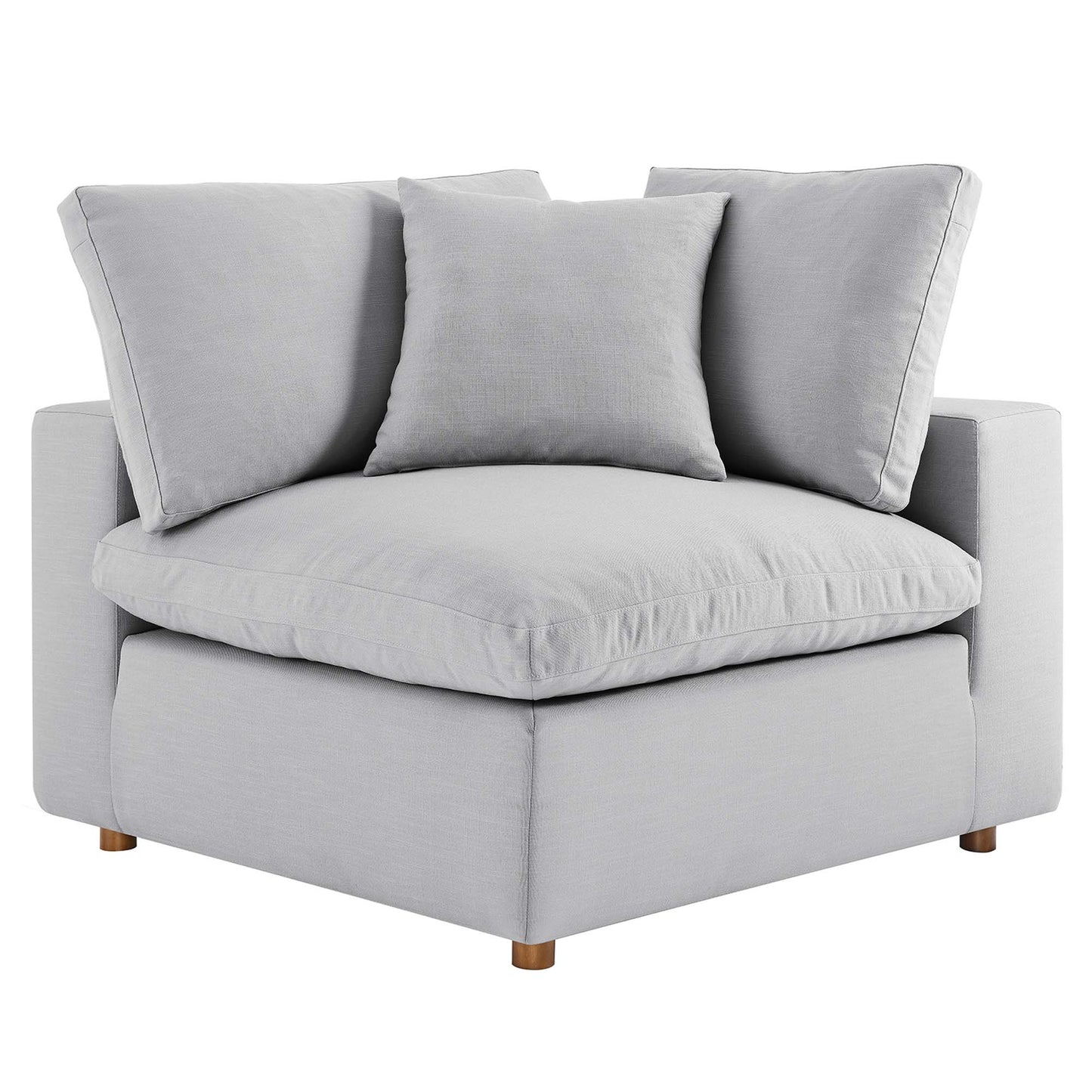 Commix 5-Piece Down Filled Overstuffed Armless Sectional Sofa by Furniture for America