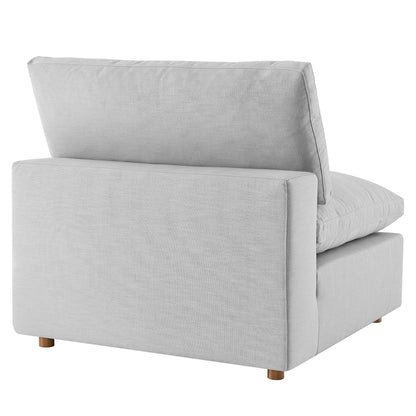 Commix 5-Piece Down Filled Overstuffed Armless Sectional Sofa by Furniture for America