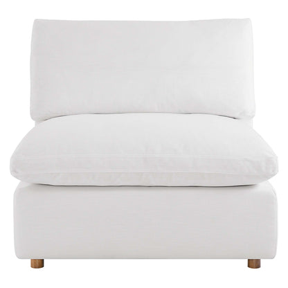 Commix 5-Piece Down Filled Overstuffed Armless Sectional Sofa by Furniture for America