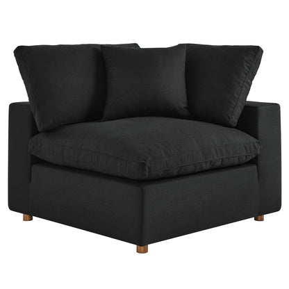 Commix 6-Piece Down Filled Overstuffed Sectional Sofa by Furniture for America