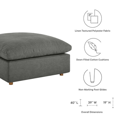 Commix 6-Piece Down Filled Overstuffed Sectional Sofa by Furniture for America