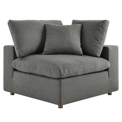 Commix 6-Piece Down Filled Overstuffed Sectional Sofa by Furniture for America