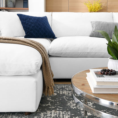 Commix 6-Piece Down Filled Overstuffed Sectional Sofa by Furniture for America