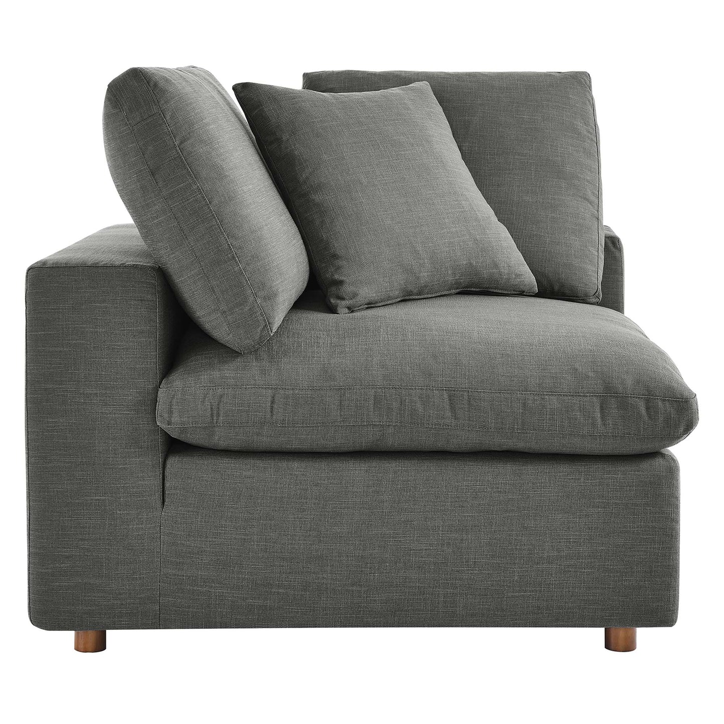 Commix 8-Piece Down Filled Overstuffed Sectional Sofa by Furniture for America