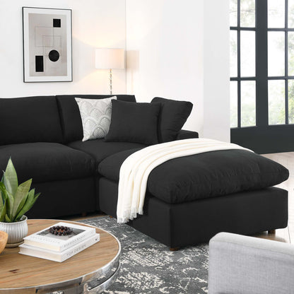 Commix 7-Piece Down Filled Overstuffed Sectional Sofa by Furniture for America