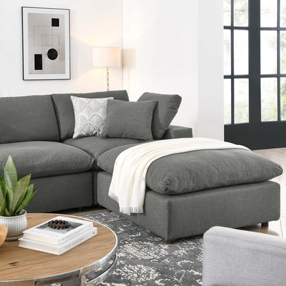 Commix 7-Piece Down Filled Overstuffed Sectional Sofa by Furniture for America