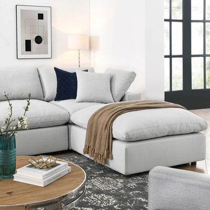 Commix 7-Piece Down Filled Overstuffed Sectional Sofa by Furniture for America