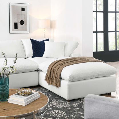 Commix 7-Piece Down Filled Overstuffed Sectional Sofa by Furniture for America