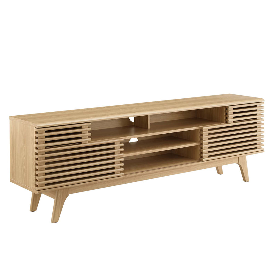 Vera 71" Media Console TV Stand in Oak