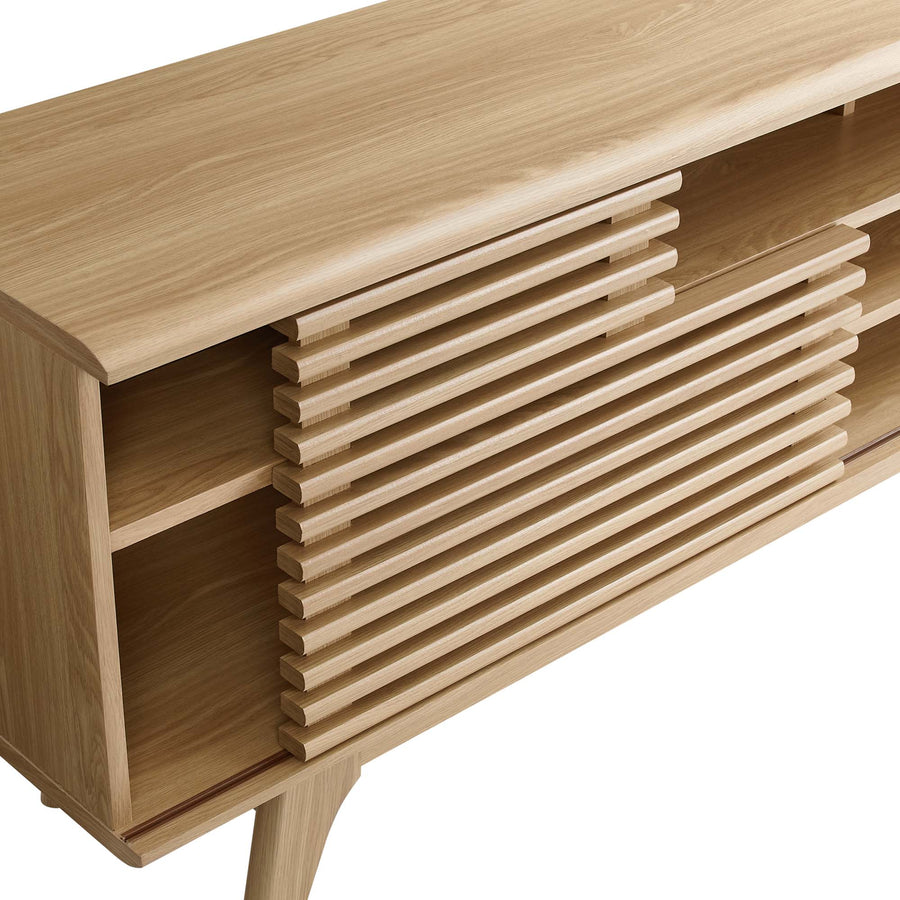 Vera 71" Media Console TV Stand in Oak