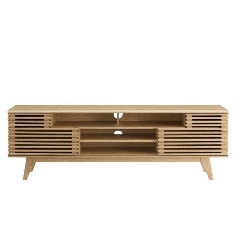 Vera 71" Media Console TV Stand in Oak