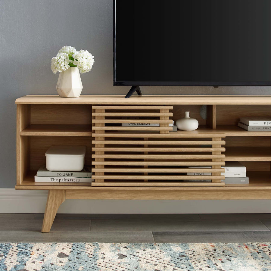 Vera 71" Media Console TV Stand in Oak
