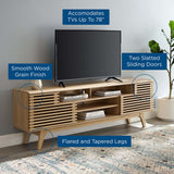 Vera 71" Media Console TV Stand in Oak