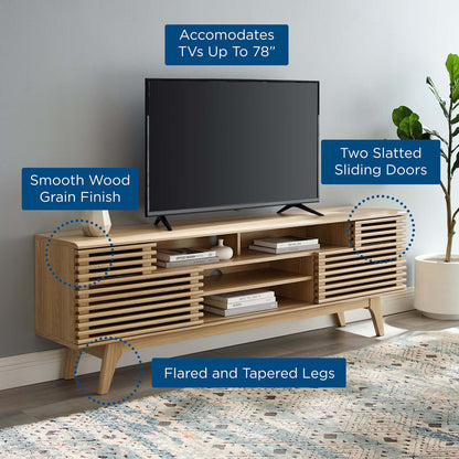 Render 71" Media Console TV Stand by Furniture For America