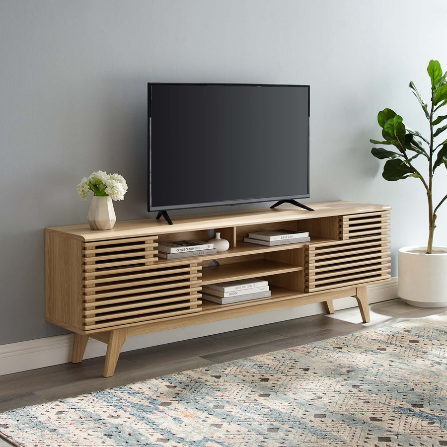 Vera 71" Media Console TV Stand in Oak