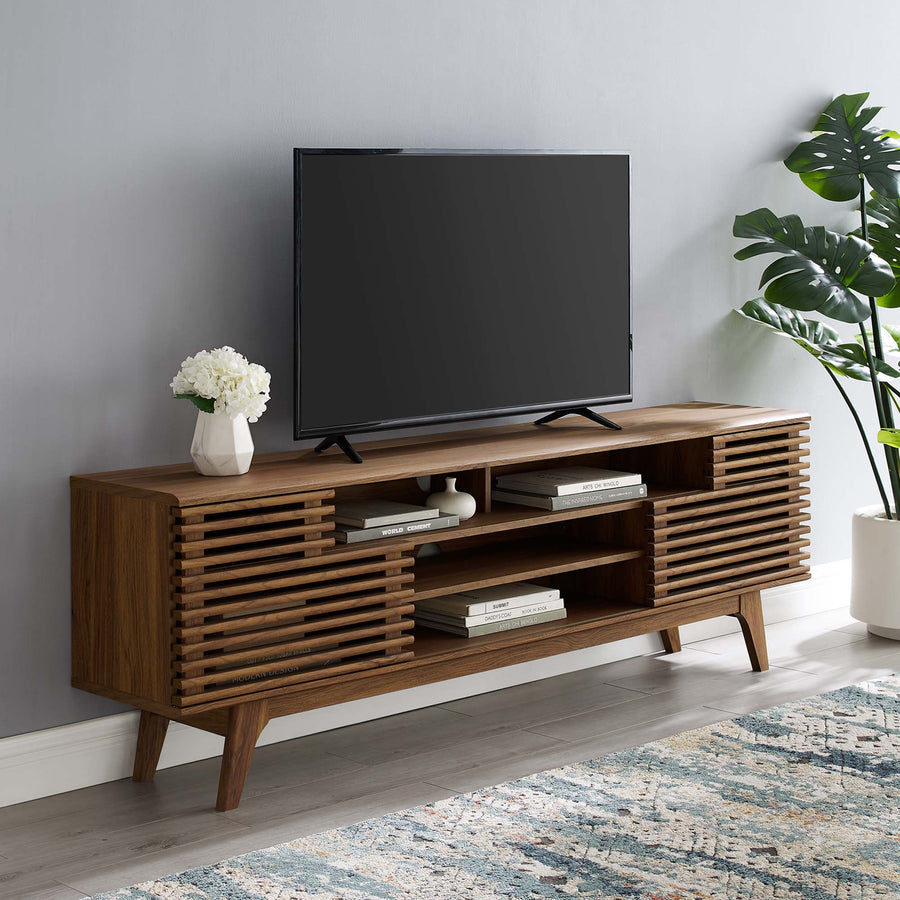 Vera 71" Media Console TV Stand in Walnut