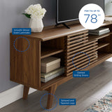 Vera 71" Media Console TV Stand in Walnut