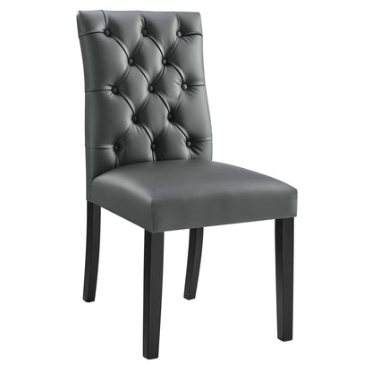 Duchess Vinyl Dining Chair Set of 2 by Furniture For America