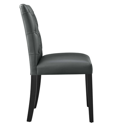 Duchess Vinyl Dining Chair Set of 2 by Furniture For America
