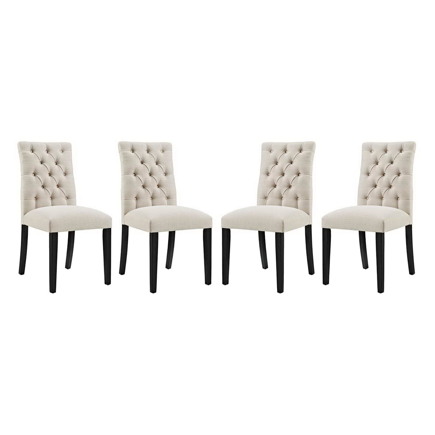 Duchess Fabric Dining Chair Set of 4 by Furniture For America