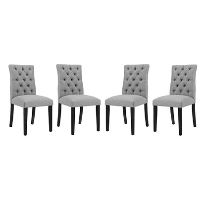 Duchess Fabric Dining Chair Set of 4 by Furniture For America