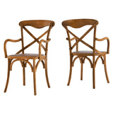 Juniper Dining Armchair Set of 2 in Walnut