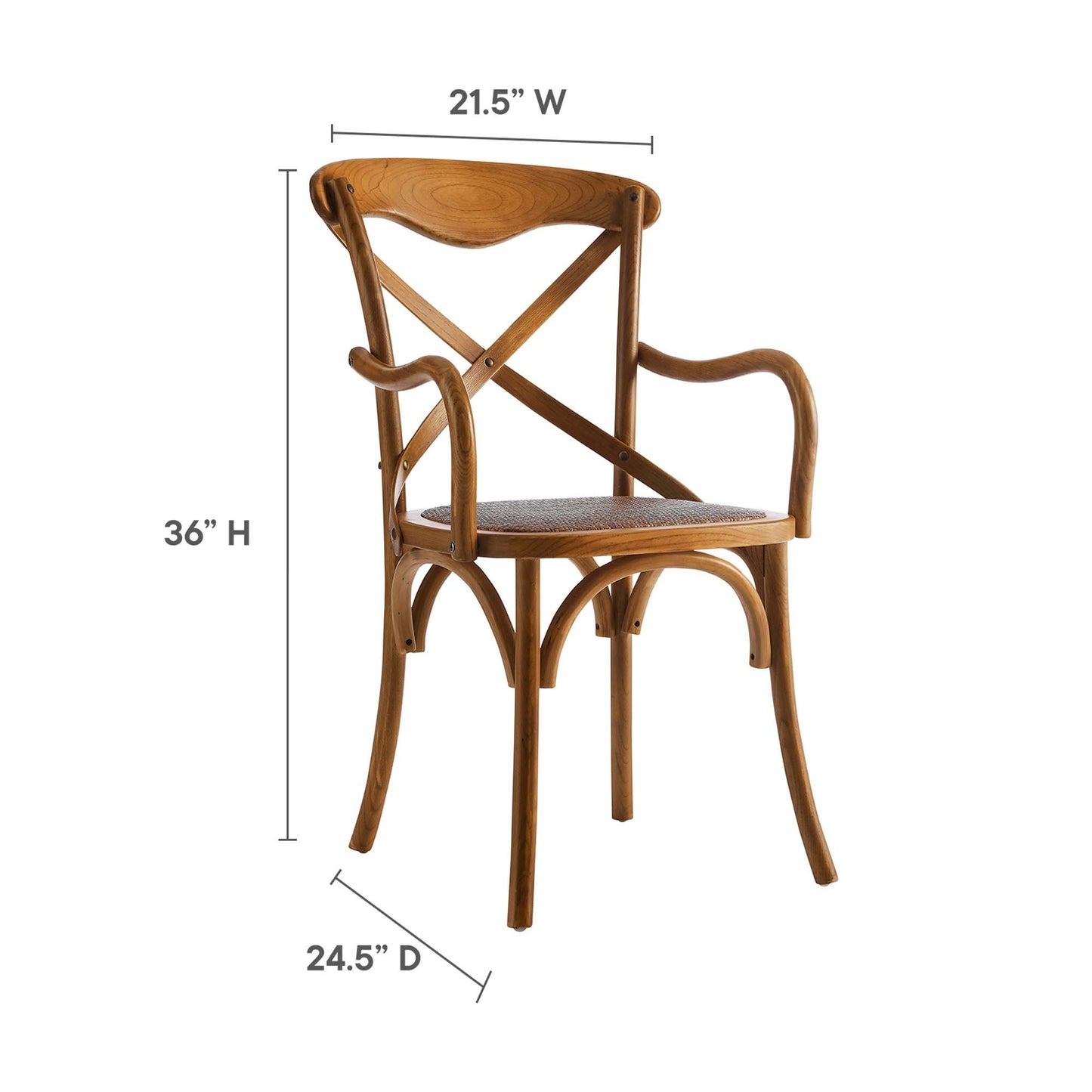 Gear Dining Armchair Set of 4 by Furniture For America