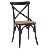 Juniper Dining Side Chair Set of 2 in Black
