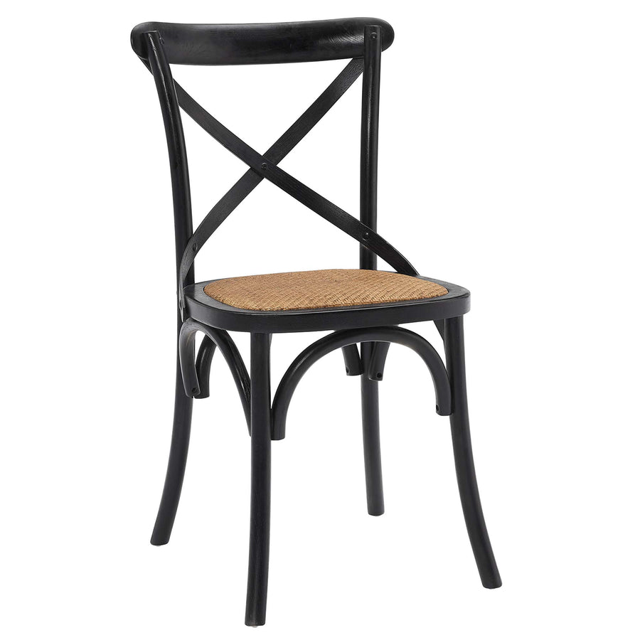 Juniper Dining Side Chair Set of 2 in Black