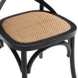 Juniper Dining Side Chair Set of 2 in Black