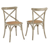 Juniper Dining Side Chair Set of 2 in Gray
