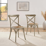 Juniper Dining Side Chair Set of 2 in Gray