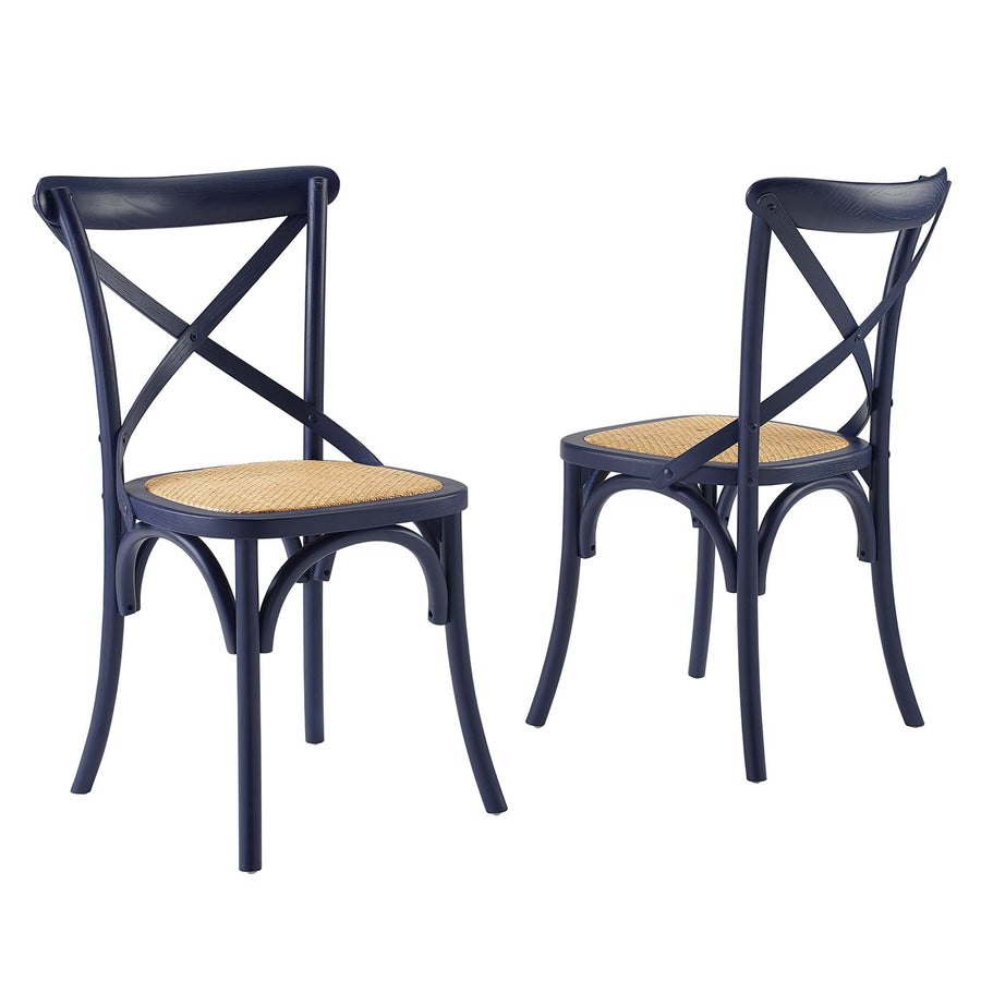 Juniper Dining Side Chair Set of 2 in Midnight Blue