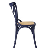 Juniper Dining Side Chair Set of 2 in Midnight Blue