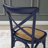 Juniper Dining Side Chair Set of 2 in Midnight Blue