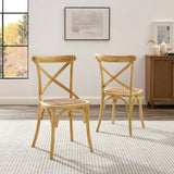Juniper Dining Side Chair Set of 2 in Natural